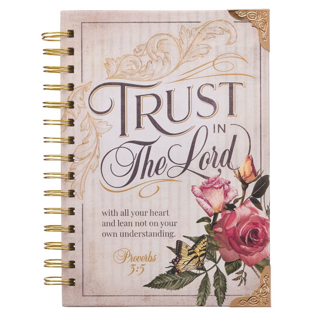 Journal Wirebound Trust in the Lord Floral Prov 3:5