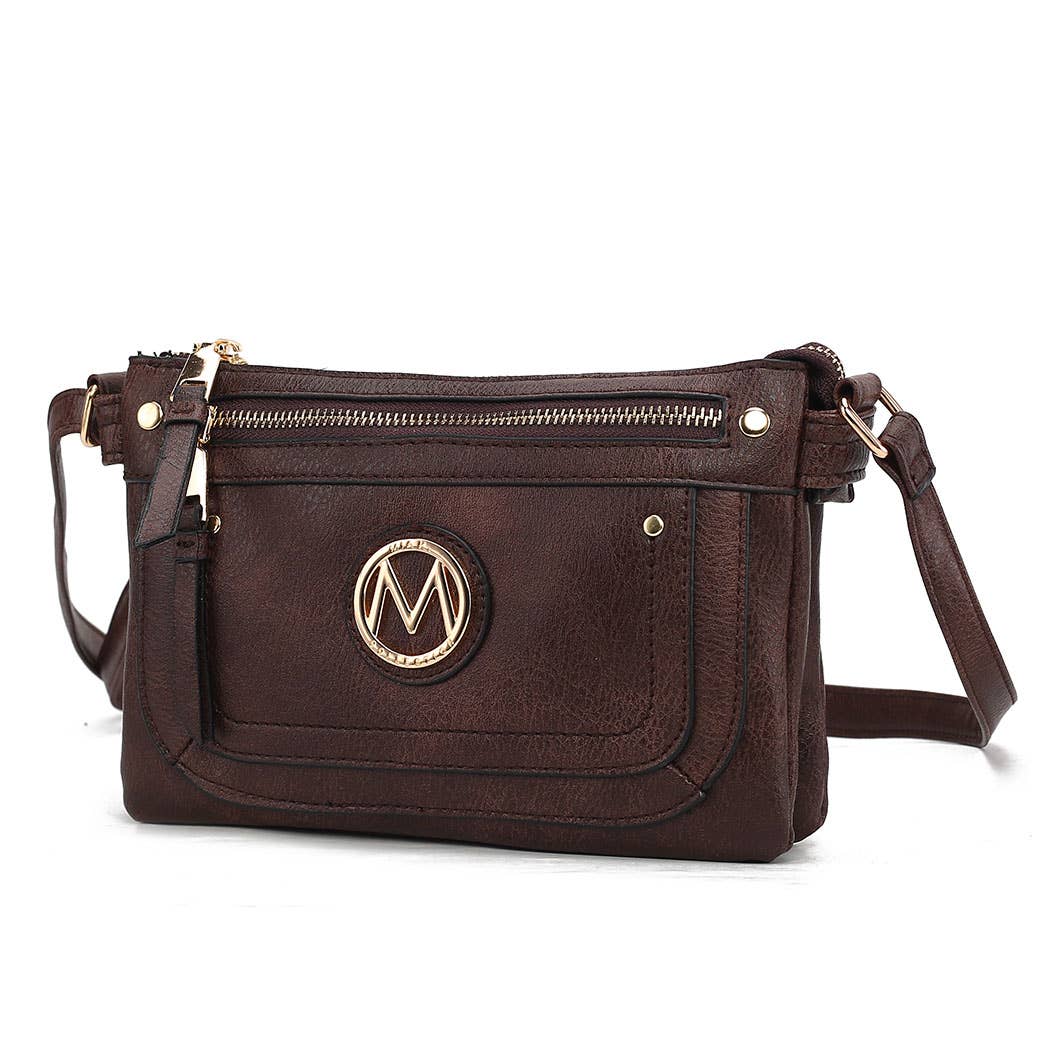 Elaina Crossbody Handbag Vegan Leather Women's by Mia K