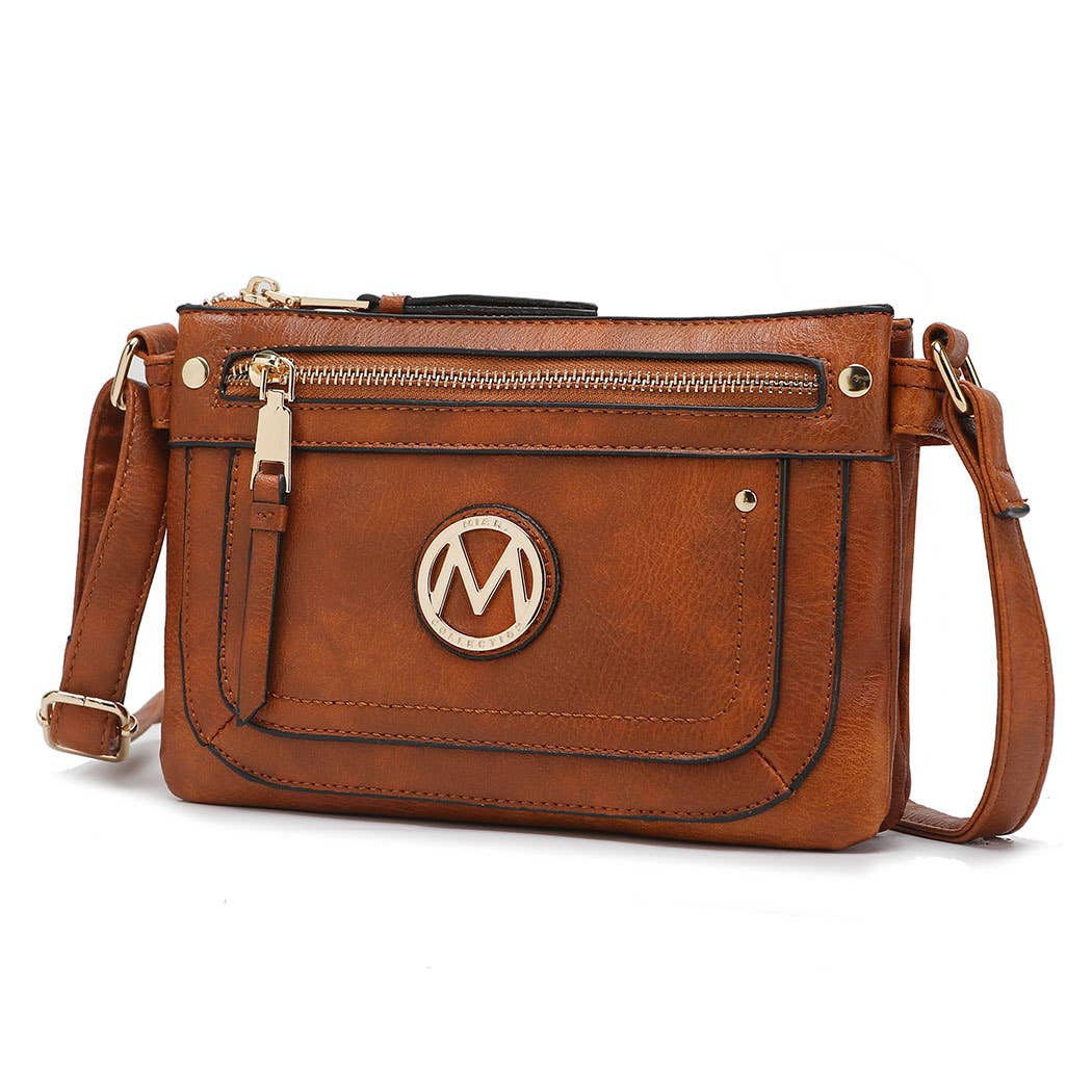 Elaina Crossbody Handbag Vegan Leather Women's by Mia K