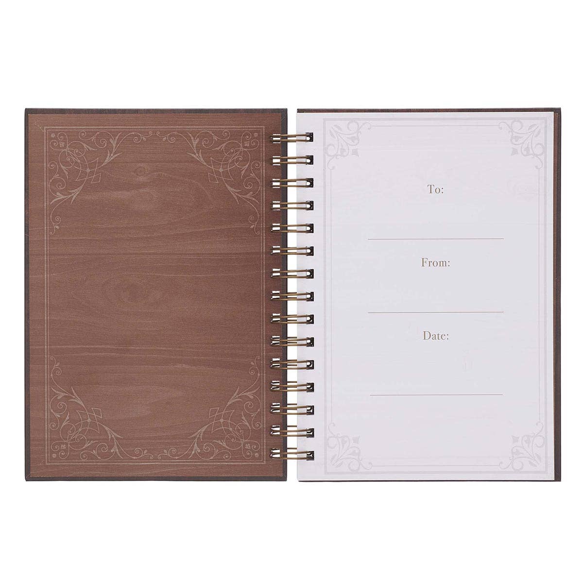 Journal Wirebound Brown Man of God 1 Tim. 6:11