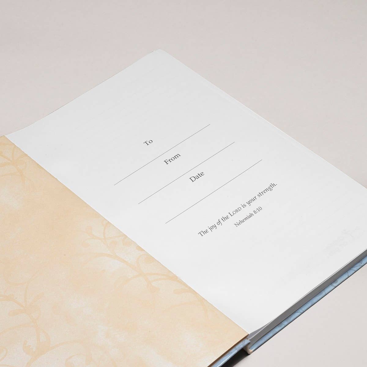 Journal Softcover Blue Flowers Lord's Mercies Lam. 3:22