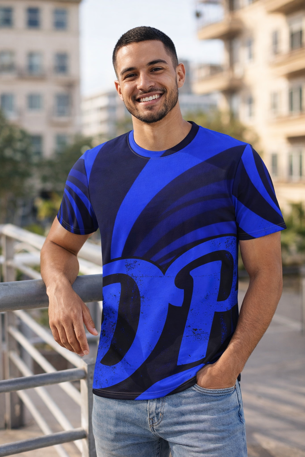 DP Midnight Current Cotton Crew Neck T-shirt