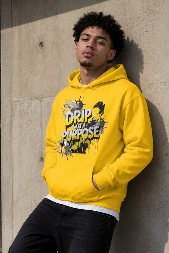 Drip with Purpose Golden Hoodie