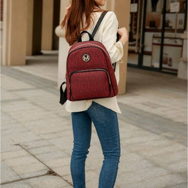 Fanny Signature Backpack Vegan Leather Women by Mia K.