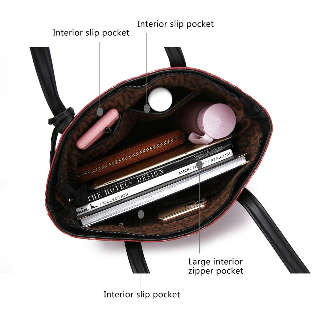 Aylet M Tote with Mini Handbag and Wristlet Womenby Mia K.