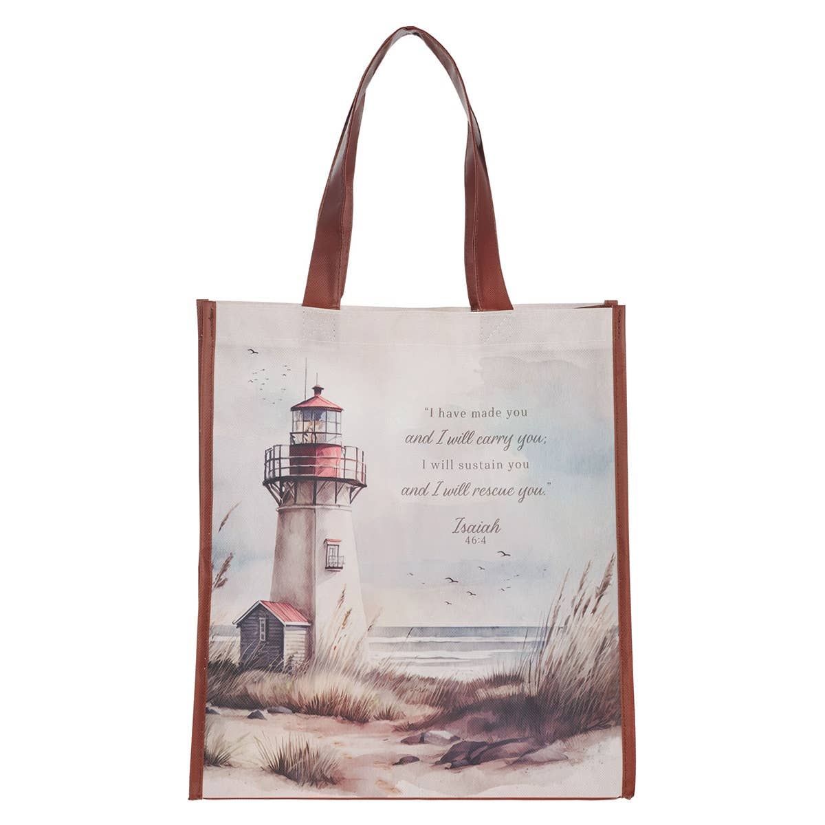 Tote Lighthouse I Will Carry You Isa. 46:4