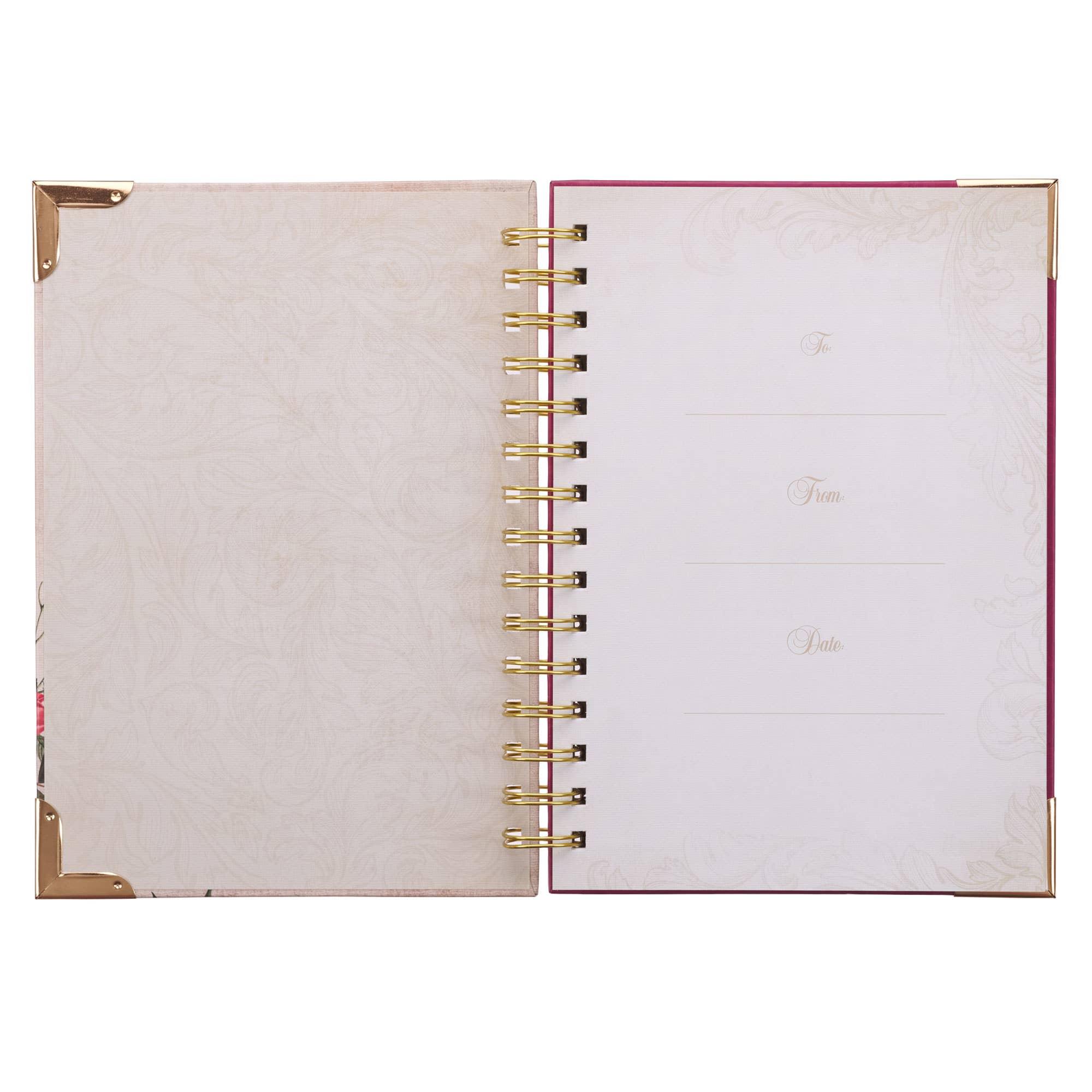 Journal Wirebound Trust in the Lord Floral Prov 3:5