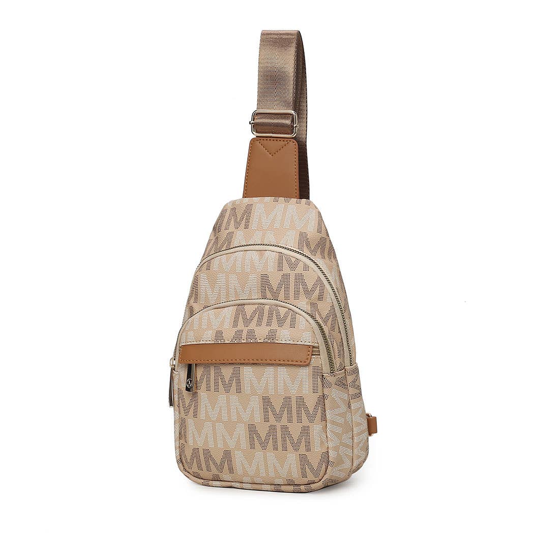 MKF Helaena M logo Printed Women Sling Bag by Mia K